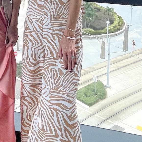 Forever 21 Beige and White Zebra Jumpsuit - Picture 3 of 3